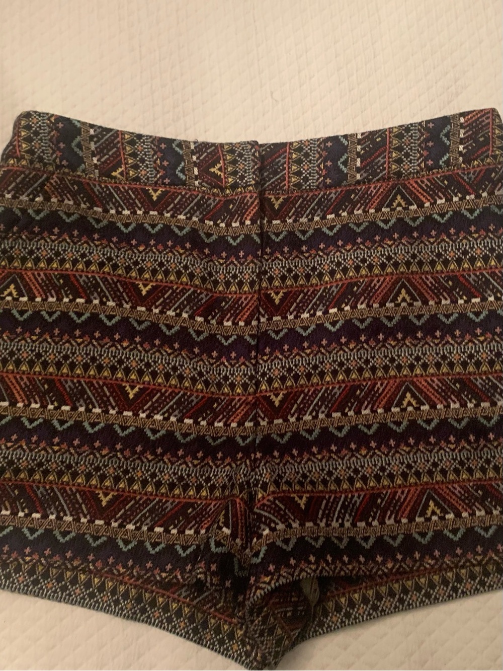 BCBGeneration Multicolor Aztec Jacquard Skirt - Navy, Gold, Red, Teal